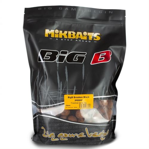 Mikbaits Boilie Legends BigB Broskyňa Black Pepper