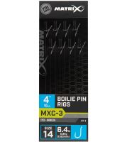 Matrix Náväzec MXC-3 Boilie Pin Rigs Barbless 10 cm - Size 14 0,18 mm