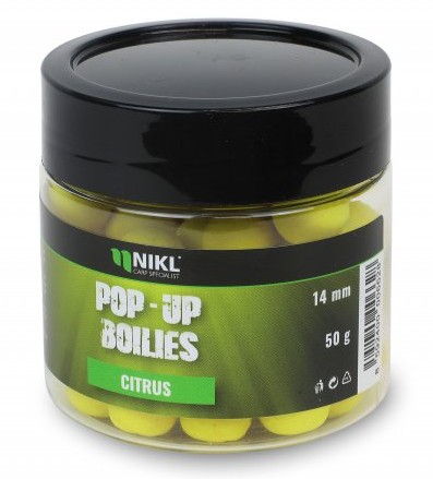 E-shop Nikl plávajúce pop-up boilies citrus - 14 mm 50 g