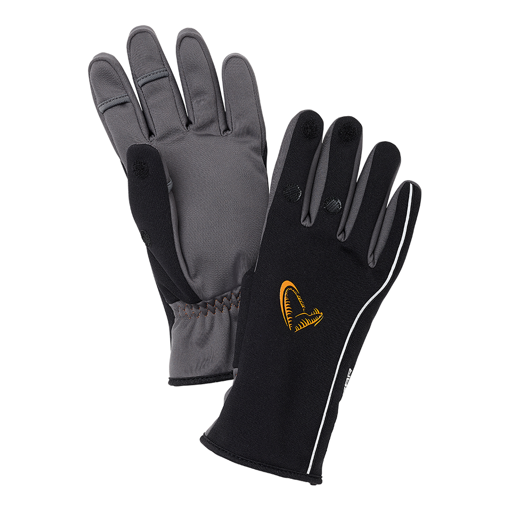 Savage gear rukavice softshell winter glove black - m