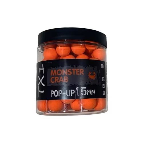 Shimano Plávajúce Boilie TX1 Pop Up Monster Crab 80 g 15 mm Orange