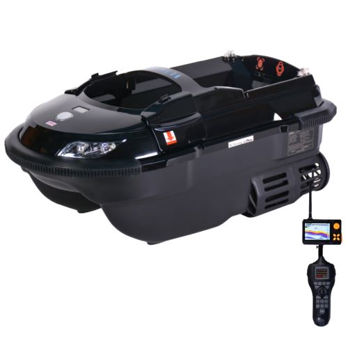 Boatman Zavážacia Lodička Vulcan s Echolotom Čierna