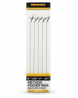 Mikbaits Method Feeder Nadväzce Z Pletenej Šnúrky S Hrotom 5 ks - Veľkosť Háčika 8