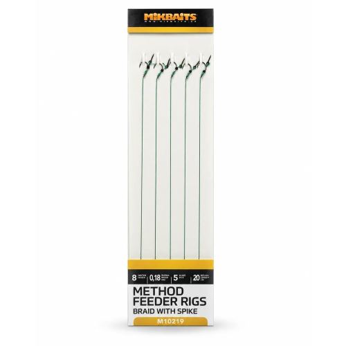 Mikbaits Method Feeder Nadväzce Z Pletenej Šnúrky S Hrotom 5 ks