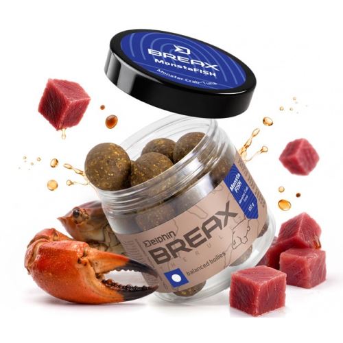 Delphin Vyvážené Boilies BreaX MonstaFISH Monster Krab Tuniak 100 g