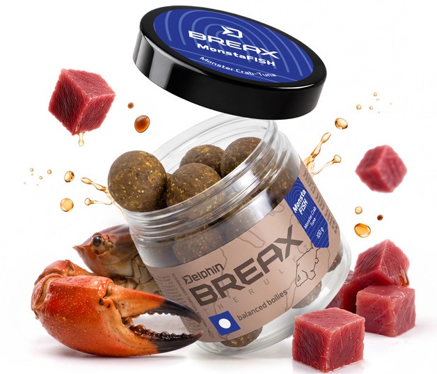 Delphin vyvážené boilies breax monstafish monster krab tuniak 100 g - 16 mm