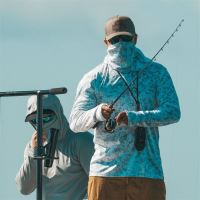 Grundéns Tričko Tough Sun Masked Hoodie Squal Camo (7)