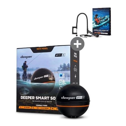 Deeper Pro+ 2 Smart nahazovací sonar WiFi s GPS + Husí krk 2.0 Zdarma