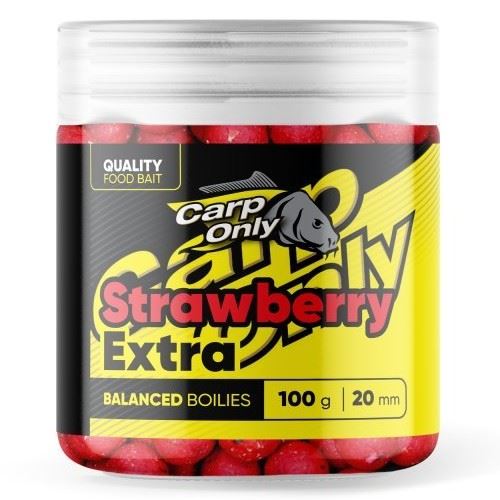 Carp Only Vyvážené Boilies Balanced Strawberry Extra 100 g