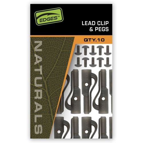Fox Závesky Edges Naturals Lead Clip + Pegs 10 ksFox Závesky Edges Naturals Lead Clip + Pegs 10 ks