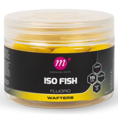 Mainline Vyvážené Boilie Fluoro Wafters ISO Fish 150 ml 15 mm