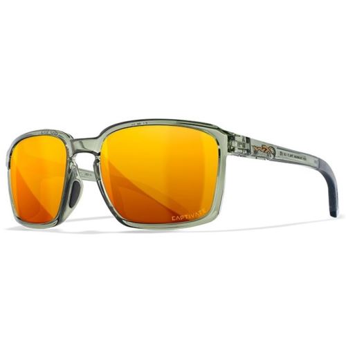 Wiley X Polarizačné Okuliare Alfa Captivate Polarized Bronze Mirror Copper/Gloss Crystal Light Olive/Grey