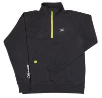 Matrix Mikina Minimal Black Marl 1/4 ZIP Sweater (1)