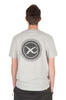 Matrix Tričko Large Logo T-Shirt Marl Grey Lime (1)