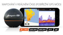 Deeper Pro+ Fishfinder nahadzovací sonar WiFi s GPS (4)