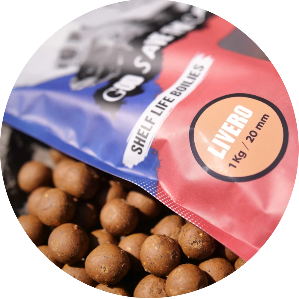 G.b.u. boilies livero - 1 kg 20 mm