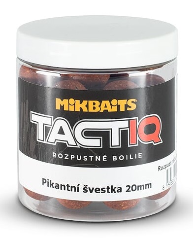 Mikbaits rozpustné boilies tactiq pikantná slivka 250 ml - 20 mm