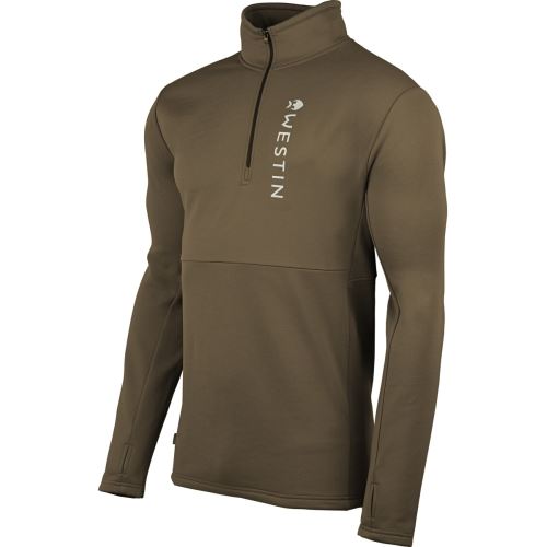 Westin Tričko Energy Midlayer 1/2 Zip Dark Sage