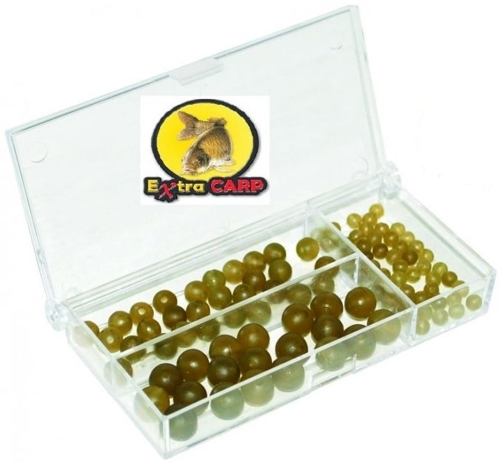 Extra carp gumové korálky rubber beads set 100 ks