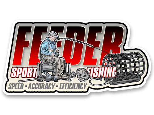 4anglersdesign samolepka 75 feeder sport fishing