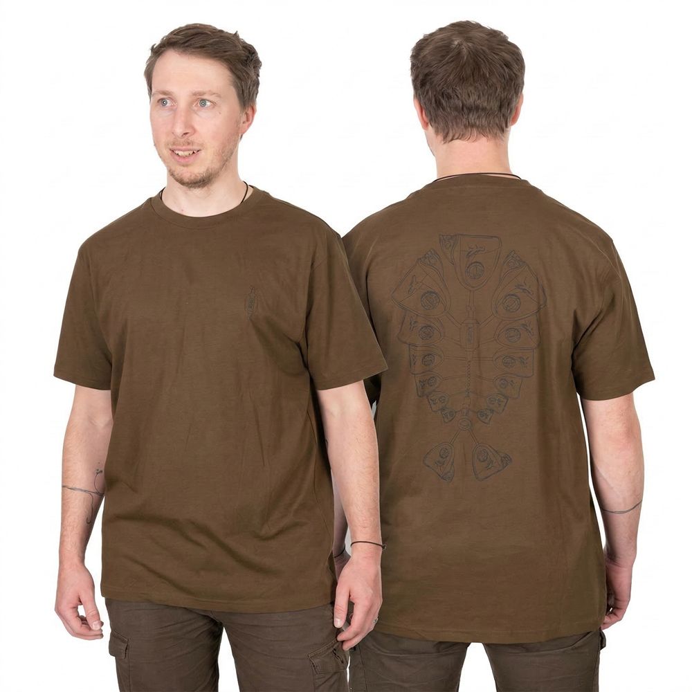 Fox tričko khaki indicator t - xl