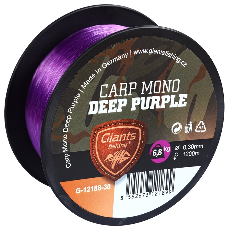 Giants fishing vlasec carp mono gaube purple - 0,40 mm 8,7 kg 1000m