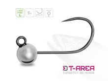 Delphin Jigová Hlavička T-AREA BL Wolframový Jig Strieíborný 5 ks (1)