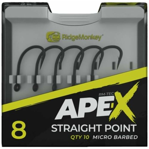 RidgeMonkey Háčik Ape-X Straight Point Barbed 10 ks