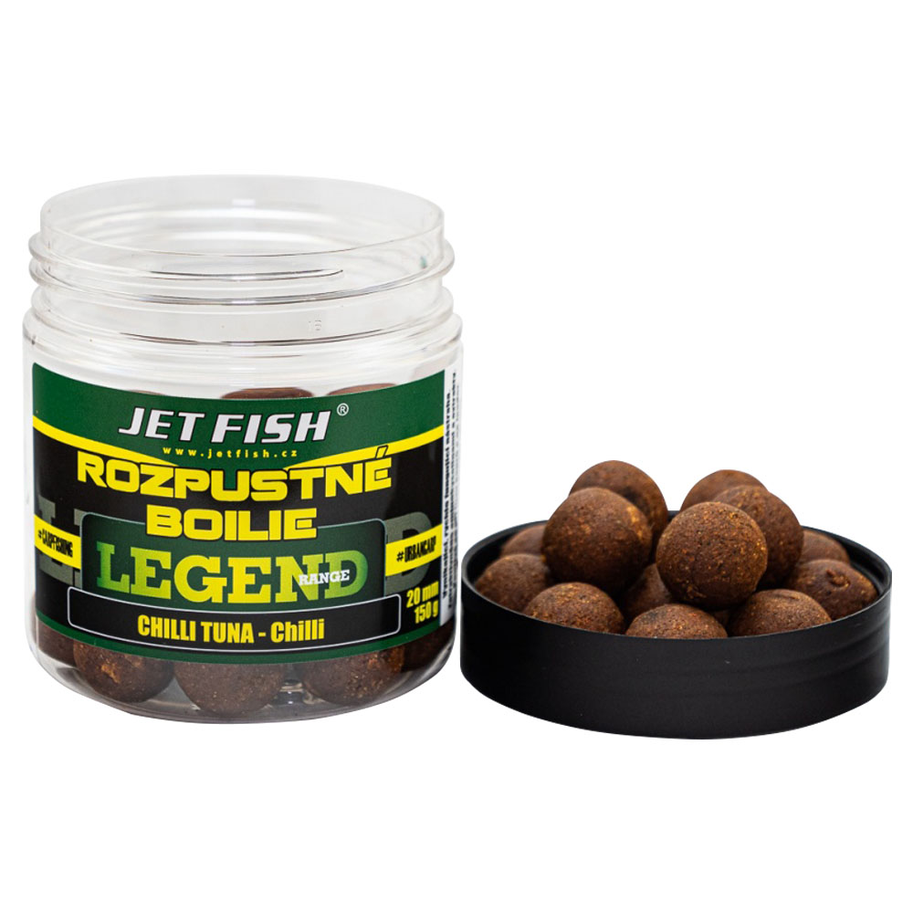 Jet fish rozpustné boilie legend range chilli tuna chilli 250 ml - 20 mm