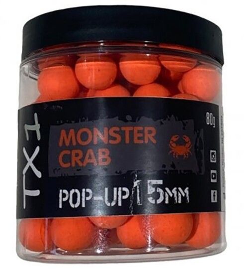 E-shop Shimano plávajúce boilie tx1 pop up monster crab orange - 15 mm 80 g