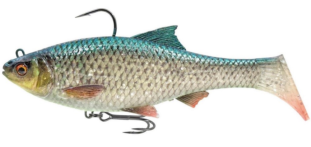 Savage gear gumová nástraha 3d roach rtf fs green silver - 18 cm 104 g