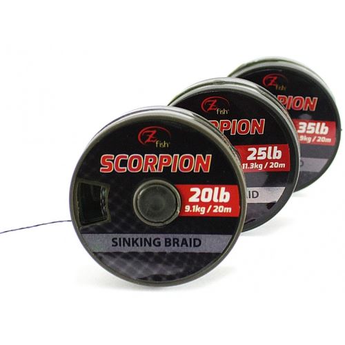 Zfish Šnúrka Scorpion Sinking Braid Camou 20 m