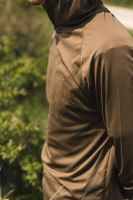 Korda Tričko UPF Hooded Top Dark Khaki (1)