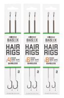 Korda Náväzce Basix Hair Rigs Wide Gape Barbless 2 ks - 18 lb Veľkosť Háčika 8