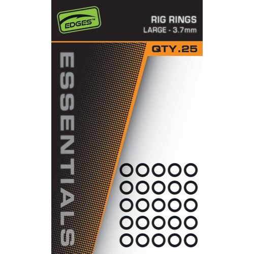 Fox Krúžky Edges Essentials Rig Rings 25 ks