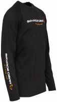 Savage Gear Tričko Signature Logo Long Sleeve T Shirt Black Caviar (1)
