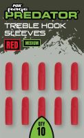 Fox Rage Predator Prevleky Red Treble Hook Sleeves 10 ks (1)