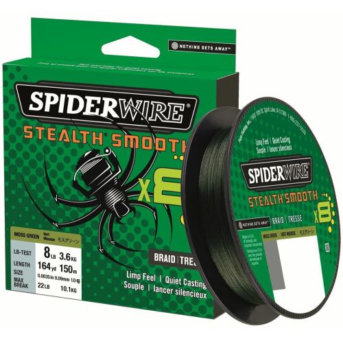 Spiderwire Splietaná Šnúra Stealth Smooth 8 Zelená 150 m