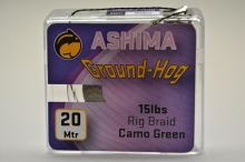 Ashima  Extra potápavá náväzcová. šnúra Groundhog 20 m 15 lb-Farba GREEN