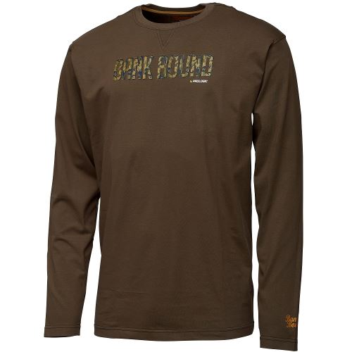 Prologic Tričko Bank Bound Camo T-shirt Long Sleeve