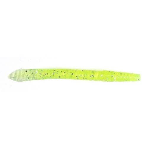 LUCKY JOHN Gumová nástraha Wacky Worm Lime Chartreuse 10 ks - 9,9 cm
