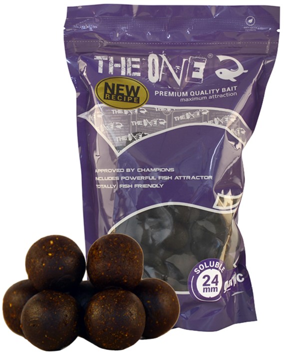 The one boilies rozpustné purple soluble cesnak 1 kg - 24 mm