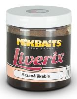 Mikbaits LiveriX Boilie V Dipe Mazaná Škebľa 250 g - 24 mm