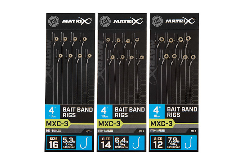 Matrix náväzec mxc-3 4 "bait band rigs - veľkosť háčika 14 nosnosť 2,9 kg