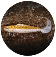 RedBass Gumová Nástraha Twister Kixter Gold/Silver GT - L 100 mm