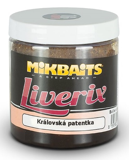 Mikbaits liverix boilies v dipe královská patentka 250 g - 20 mm