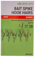 Korum Nadväzec Bait Spike Hook Hairs Barbed 5 ks - Veľkosť Háčika 10