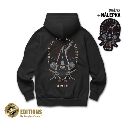 4ANGLERSDESIGN Mikina Back To The Old Roots