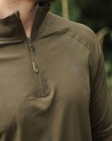 Korda Tričko Kool UPF Zip Jersey Dark Olive (3)