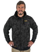 Mikbaits Bunda so zipsom Black Camou Sherpa Čierna